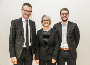 2016 års stipendiater Anders Christensson, Ingela Fehrman-Ekholm samt Daniel Espes